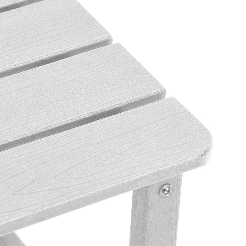 Ensemble de salon de jardin 3 pcs Blanc HDPE