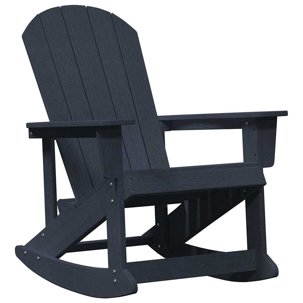 Ensemble de salon de jardin 3 pcs Bleu marine HDPE
