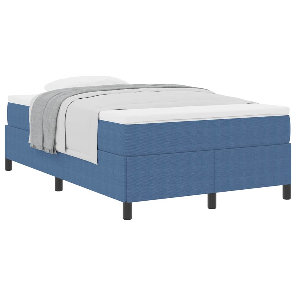 Cadre de lit Bleu 120 x 190 cm Tissu en velours côtelé - XIOS