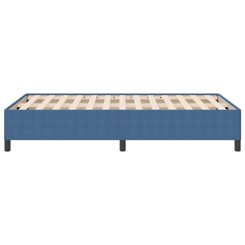 Cadre de lit Bleu 120 x 190 cm Tissu en velours côtelé - XIOS
