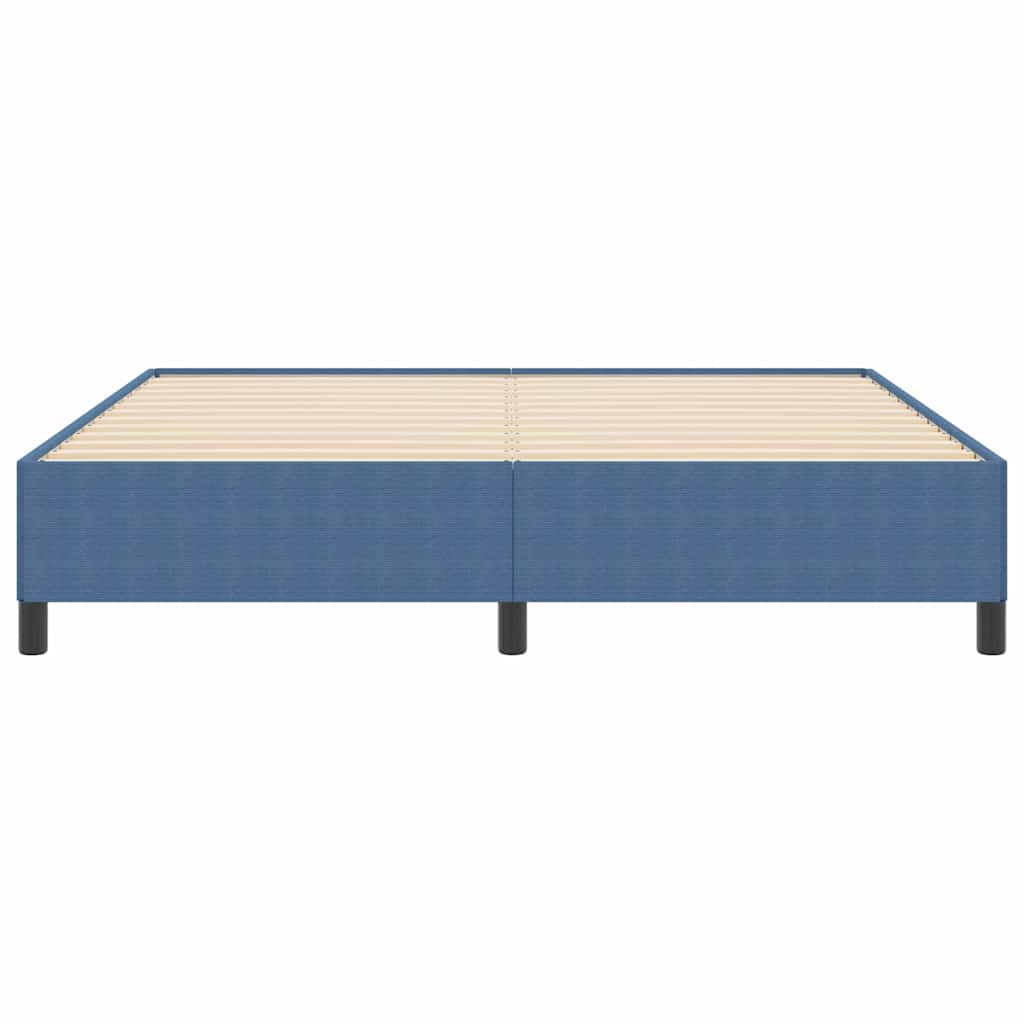 Cadre de lit Bleu 180 x 200 cm Tissu en velours côtelé - XIOS
