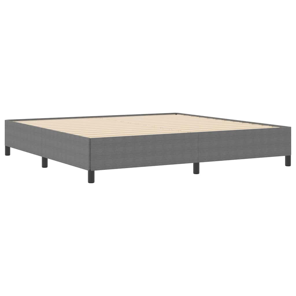 Cadre de lit Gris clair 200 x 200 cm Tissu en velours côtelé