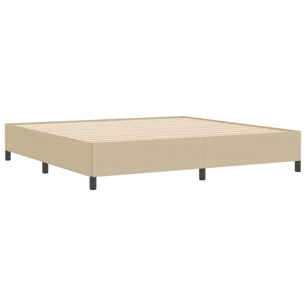 Cadre de lit Vert gris 200 x 200 cm Tissu en velours côtelé - XIOS
