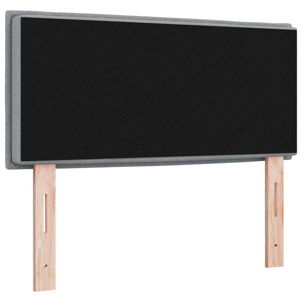 Tête de lit avec tête de lit Gris clair 90 cm tissu - XIOS