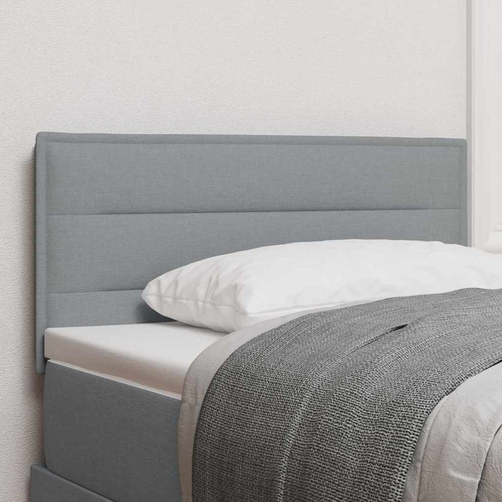 Tête de lit avec tête de lit Gris clair 100 cm tissu - XIOS