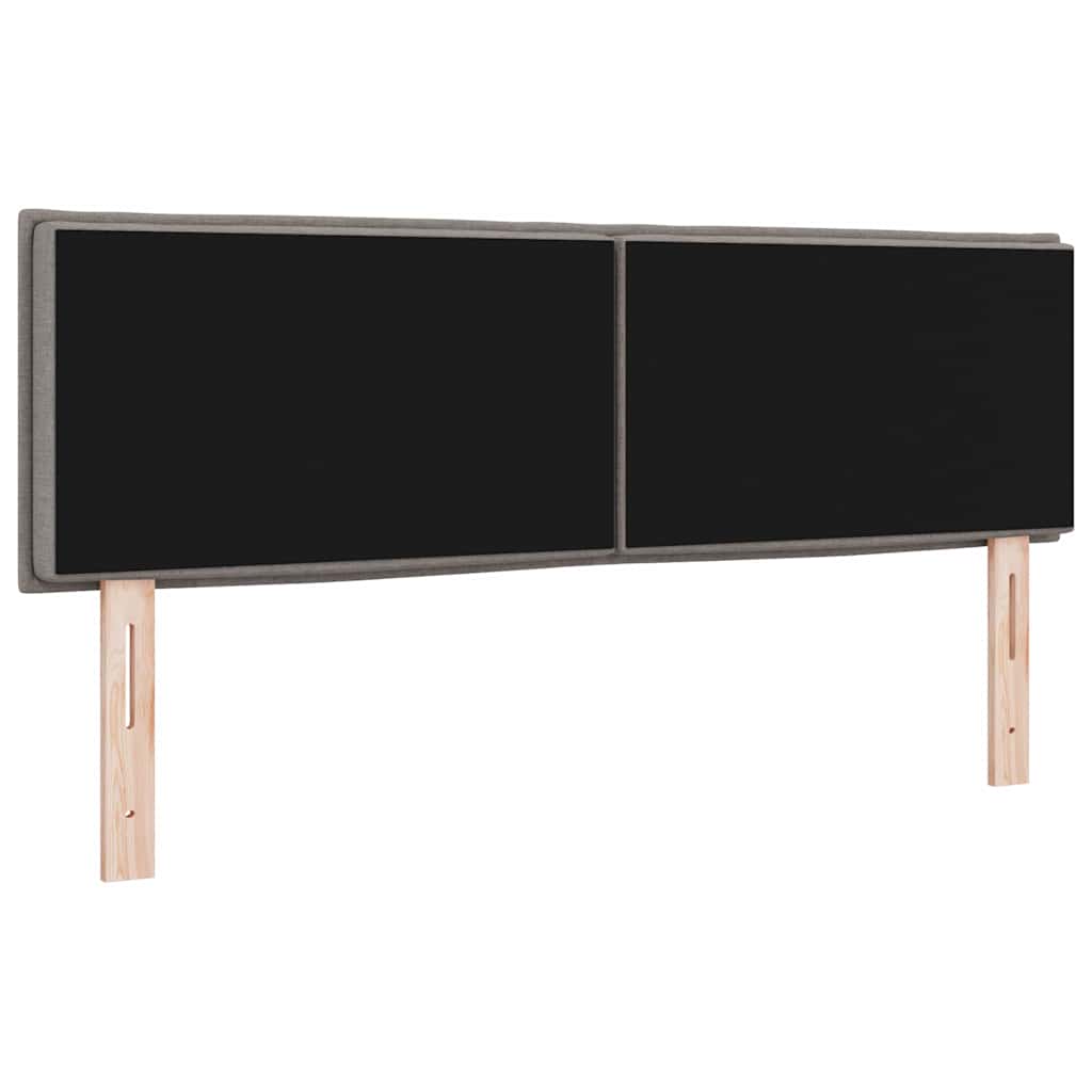 Tête de lit avec tête de lit Taupe 144 cm Cuir synthétique