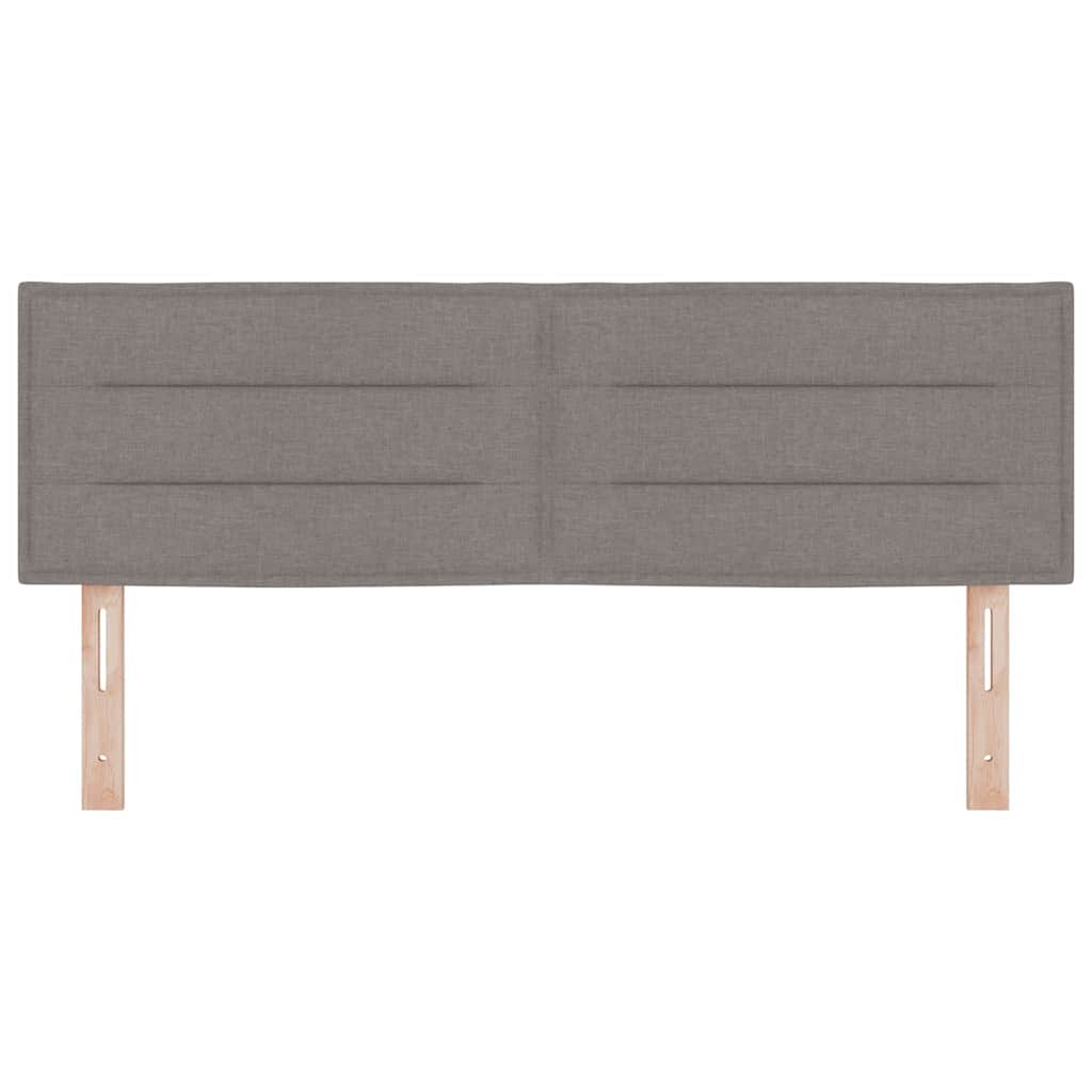 Tête de lit avec tête de lit Taupe 144 cm Cuir synthétique