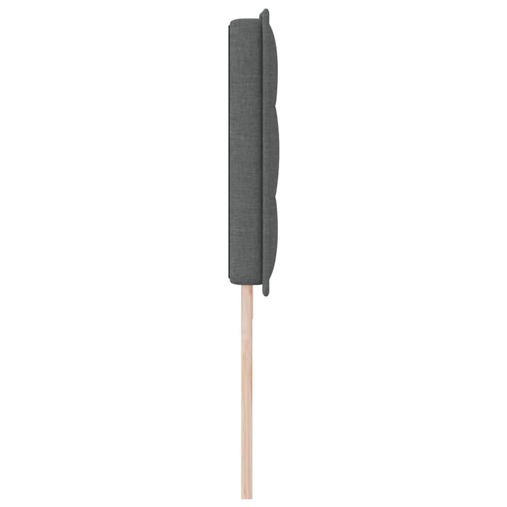Tête de lit avec tête de lit Gris foncé 200 cm Cuir synthétique - XIOS