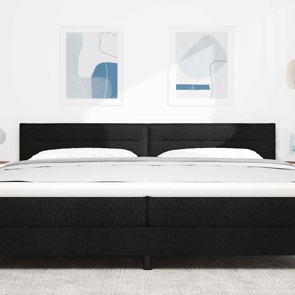 Tête de lit avec tête de lit Noir 200 cm tissu - XIOS