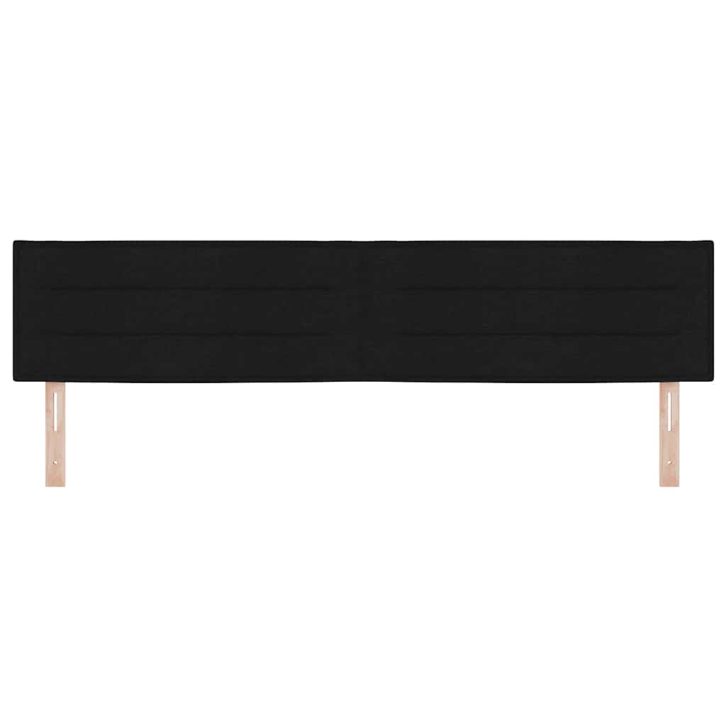 Tête de lit avec tête de lit Noir 200 cm tissu - XIOS