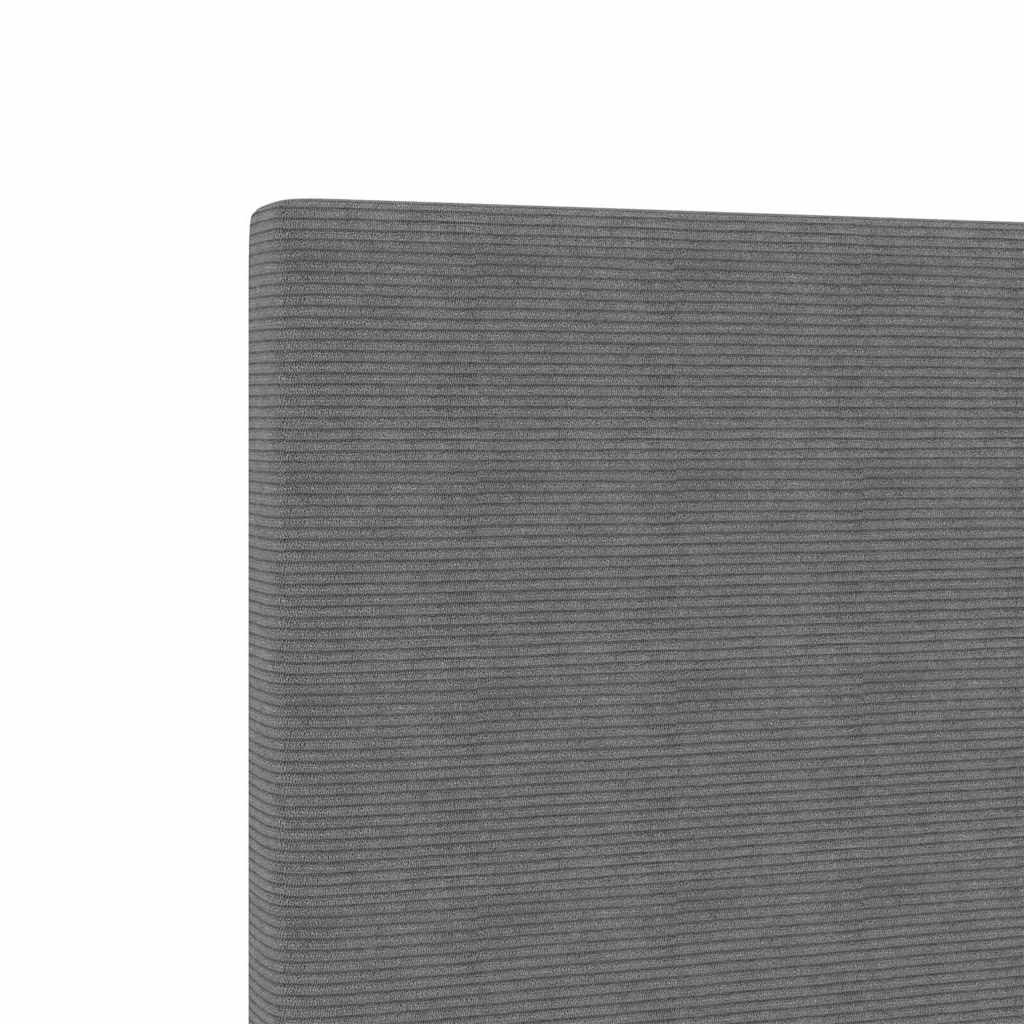 Tête de lit avec tête de lit Gris clair 80 cm Tissu côtelé - XIOS