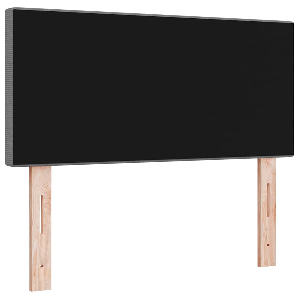 Tête de lit avec tête de lit Gris clair 80 cm Tissu côtelé - XIOS