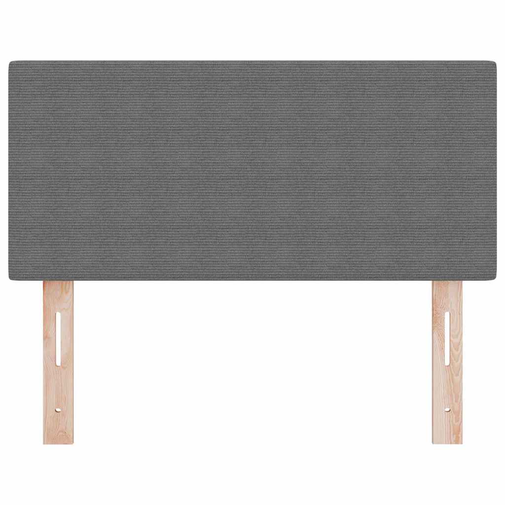 Tête de lit avec tête de lit Gris clair 80 cm Tissu côtelé - XIOS