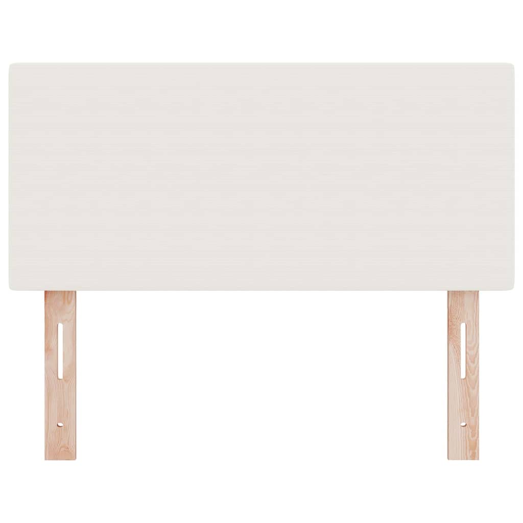Tête de lit avec tête de lit Crème 80 cm Tissu côtelé - XIOS