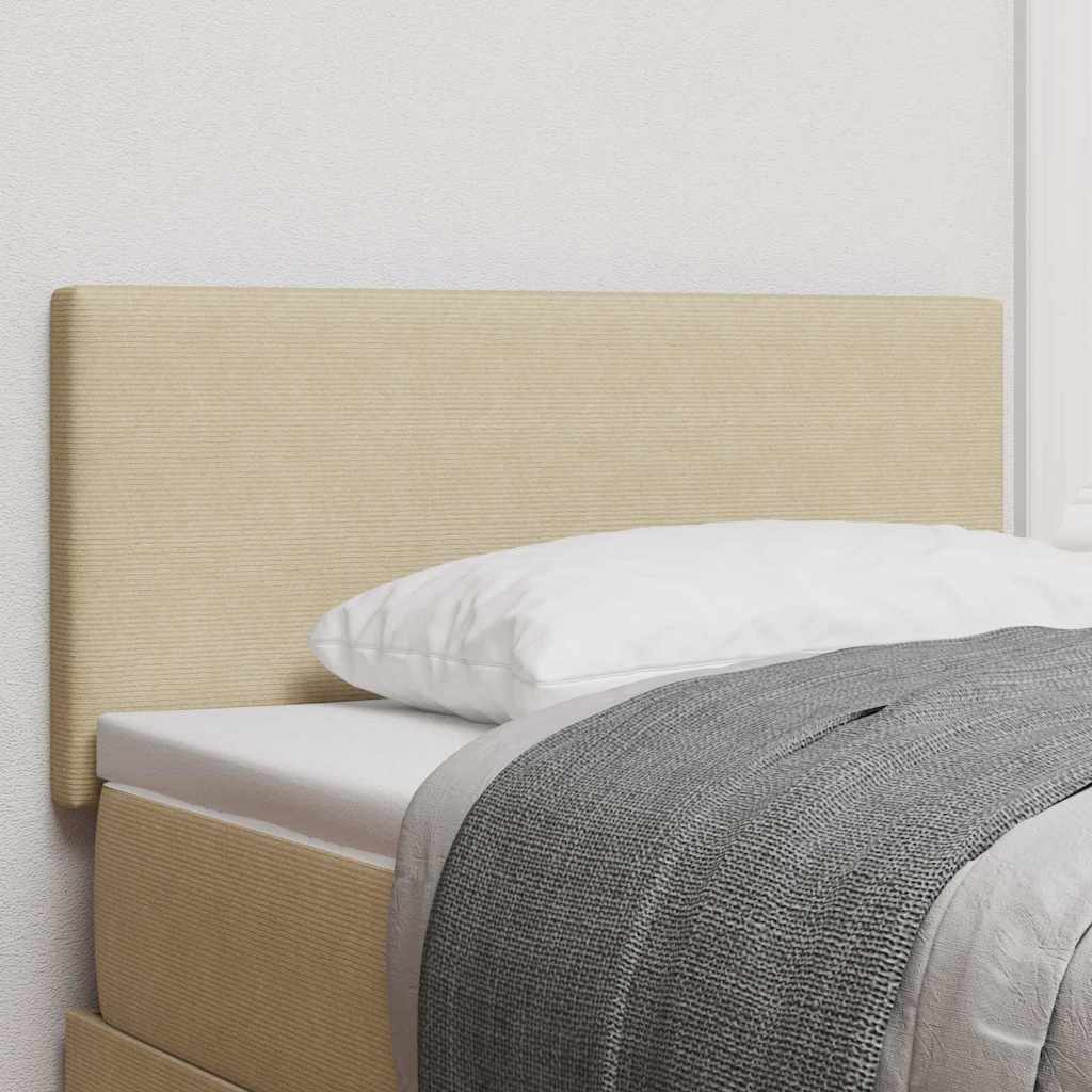 Tête de lit avec tête de lit Vert gris clair 80 cm Tissu côtelé - XIOS