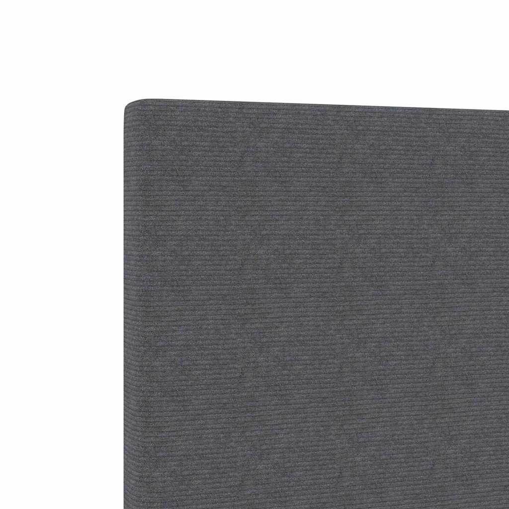 Tête de lit avec tête de lit Gris foncé 90 cm Tissu côtelé - XIOS
