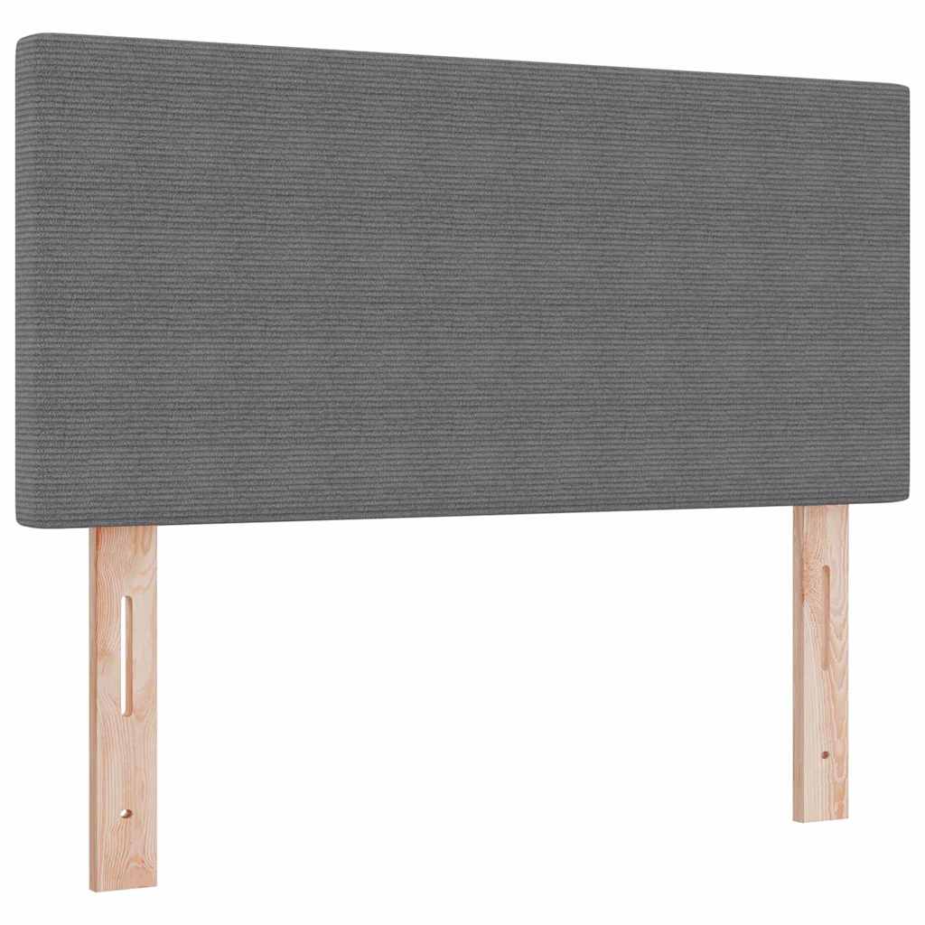 Tête de lit avec tête de lit Gris clair 100 cm Tissu côtelé - XIOS