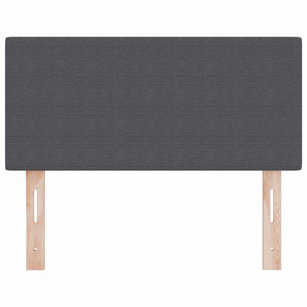 Tête de lit avec tête de lit Gris foncé 100 cm Tissu côtelé - XIOS