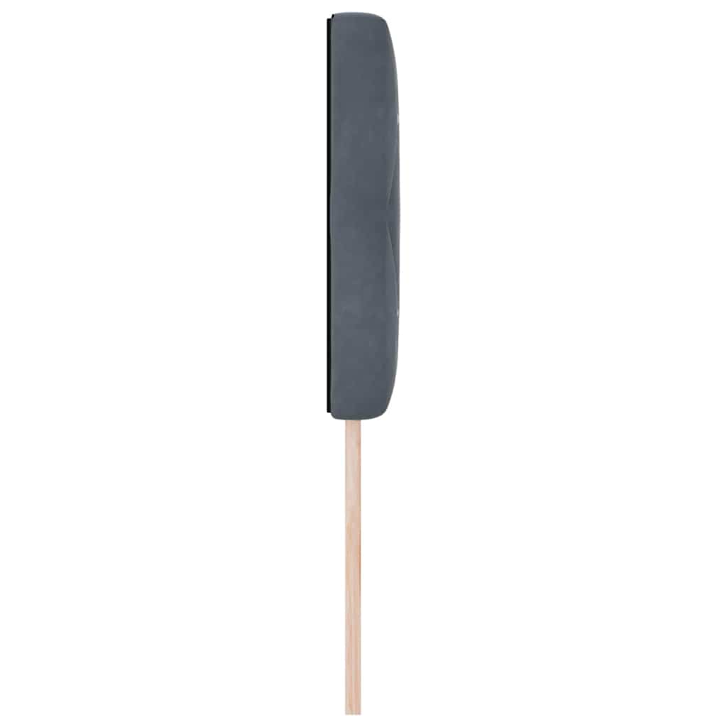 Tête de Lit en Velours Argyle Gris foncé 80 cm Velours - XIOS