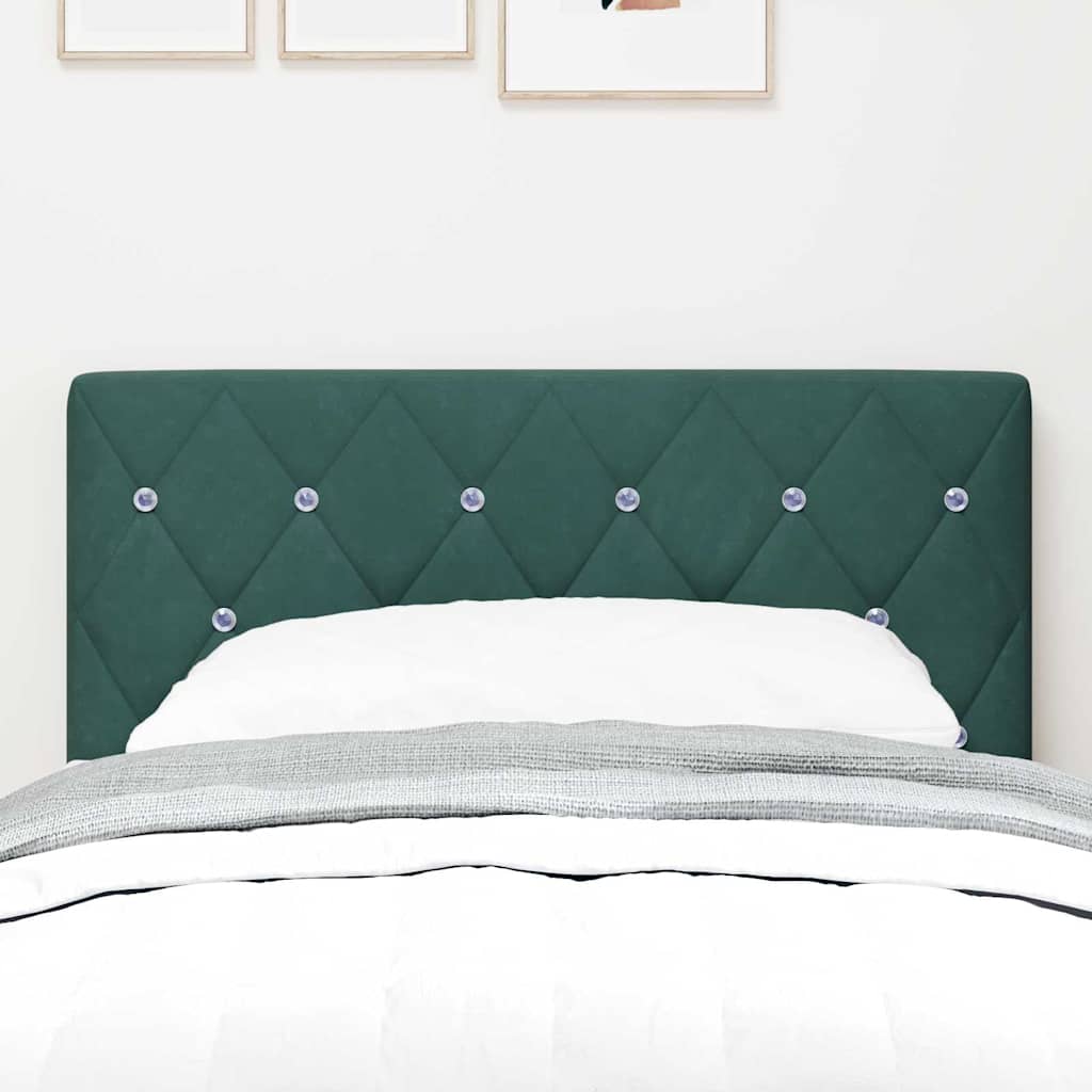 Tête de Lit en Velours Argyle Vert foncé 80 cm Velours - XIOS