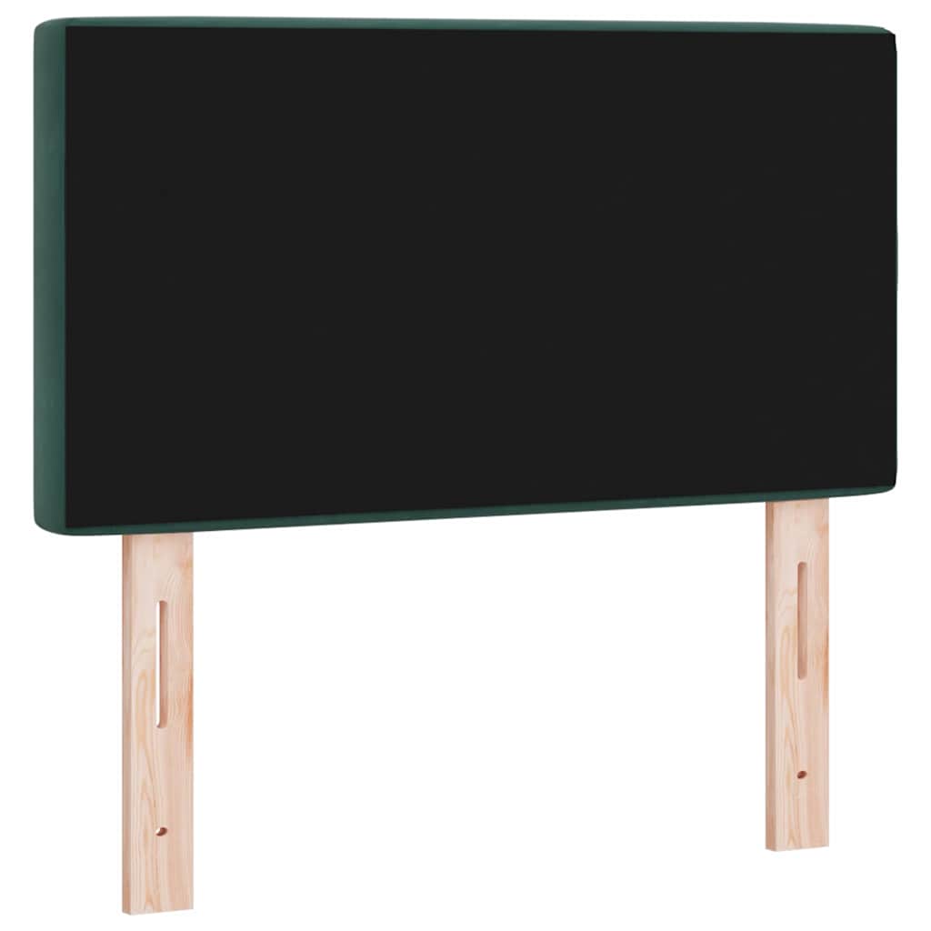 Tête de Lit en Velours Argyle Vert foncé 80 cm Velours - XIOS