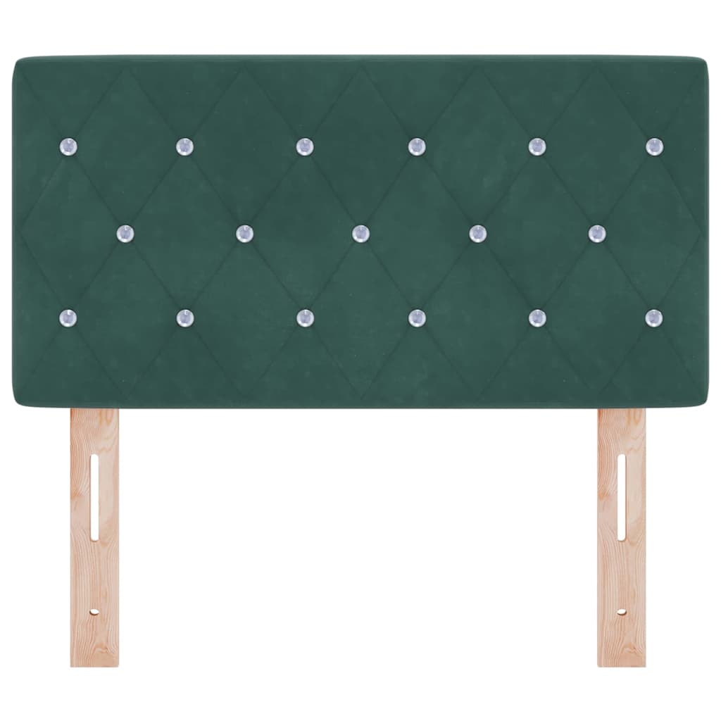 Tête de Lit en Velours Argyle Vert foncé 80 cm Velours - XIOS