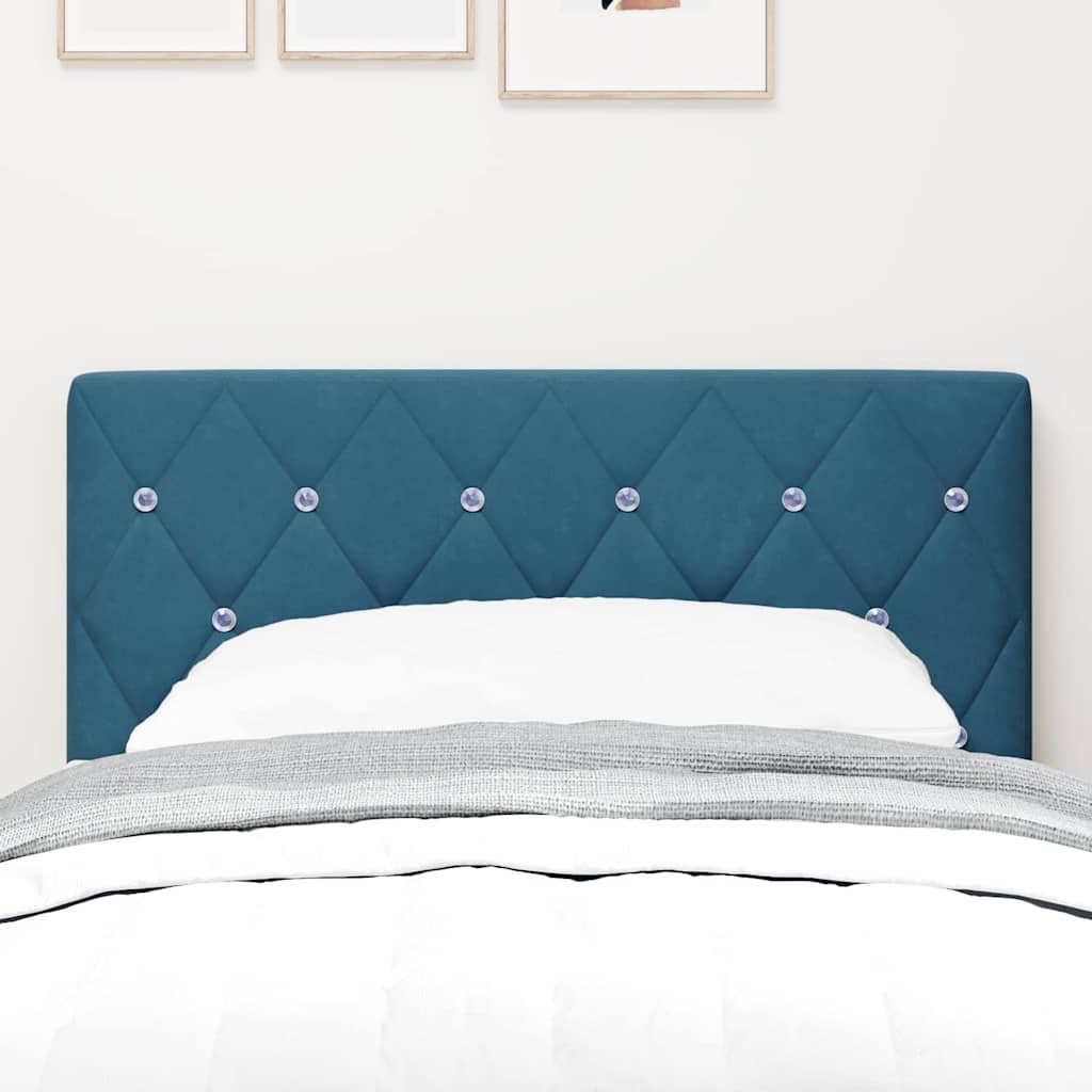 Tête de Lit en Velours Argyle Bleu foncé 80 cm Velours - XIOS