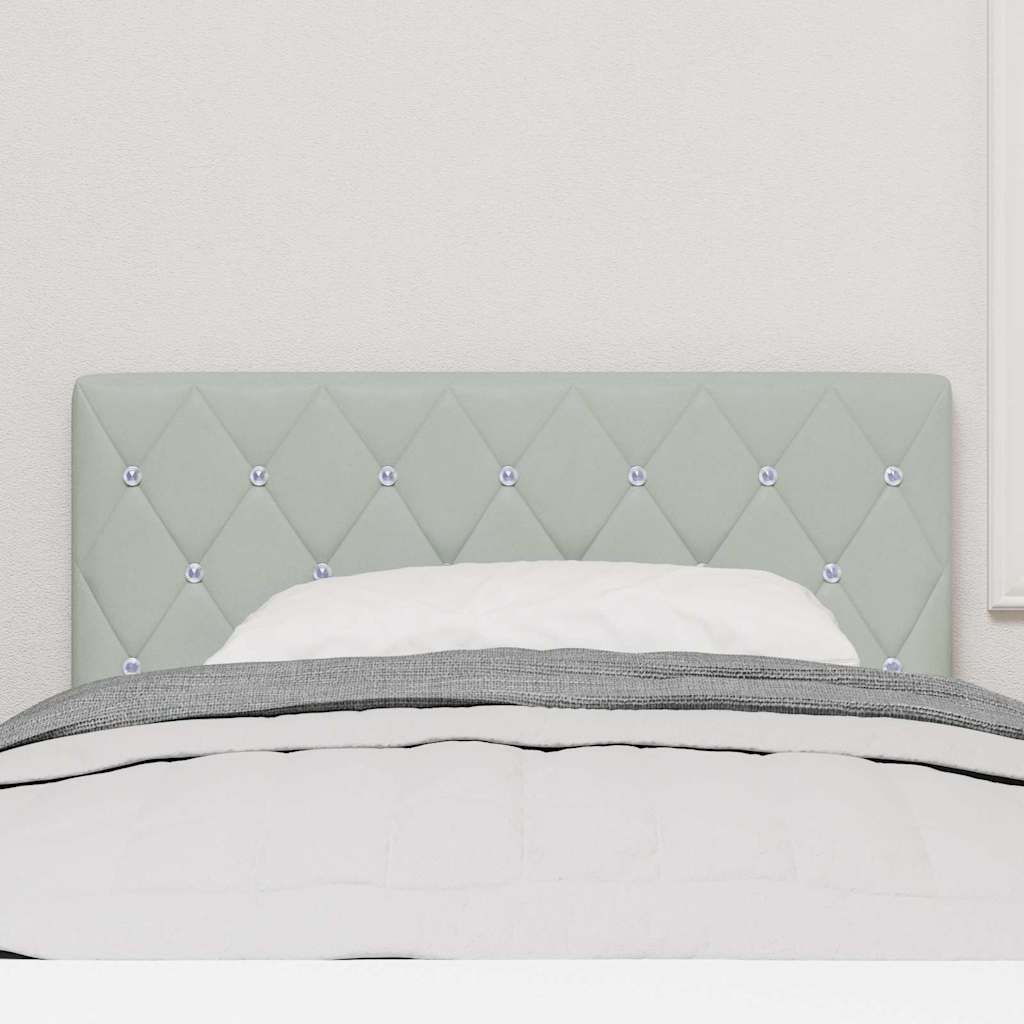Tête de Lit en Velours Argyle Gris clair 90 cm Velours - XIOS