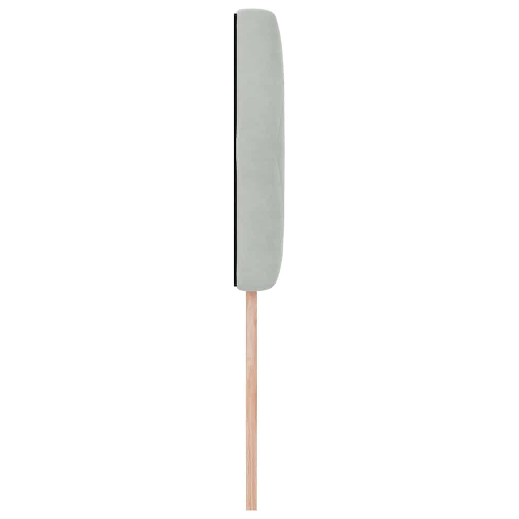 Tête de Lit en Velours Argyle Gris clair 90 cm Velours - XIOS