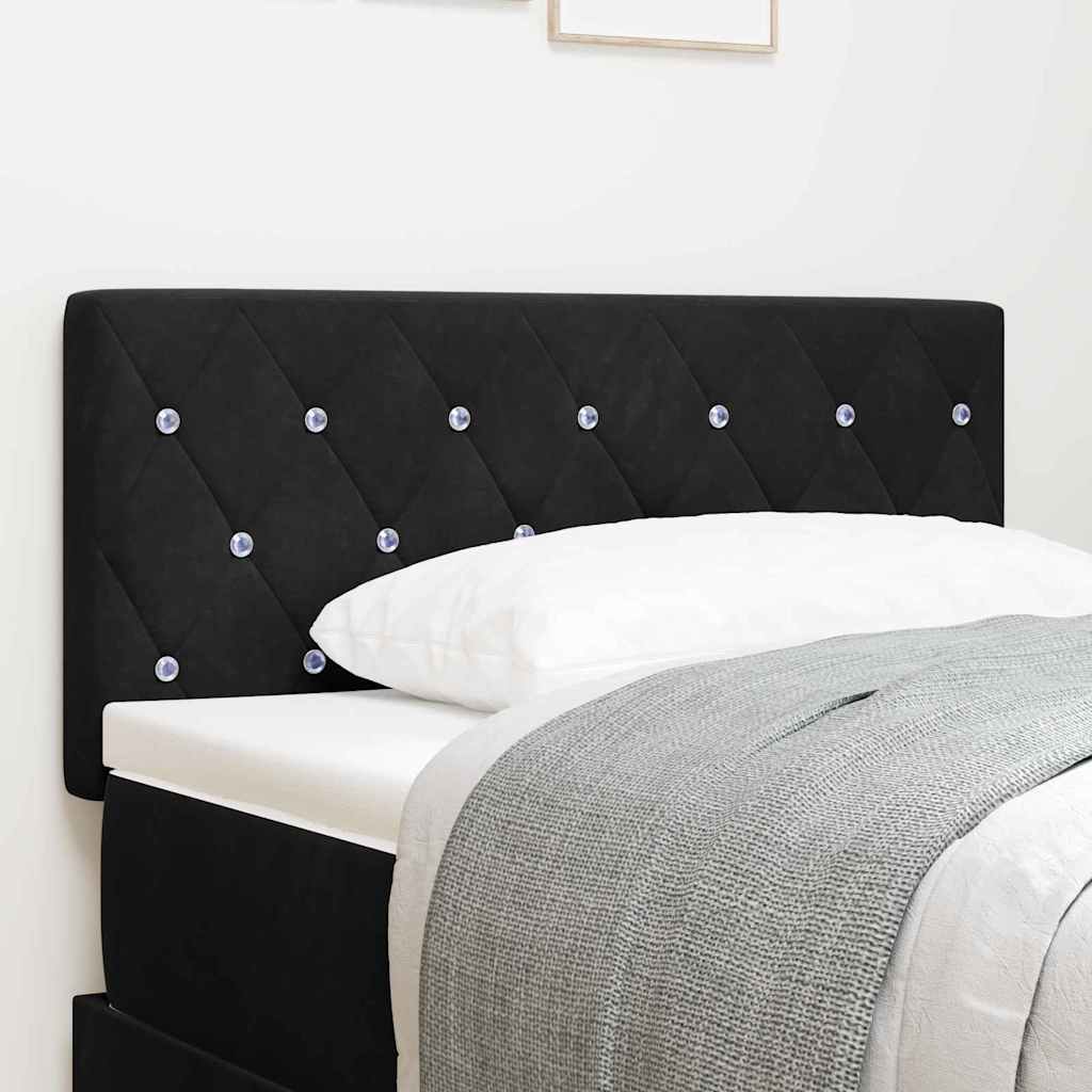Tête de Lit en Velours Argyle Noir 90 cm Velours - XIOS