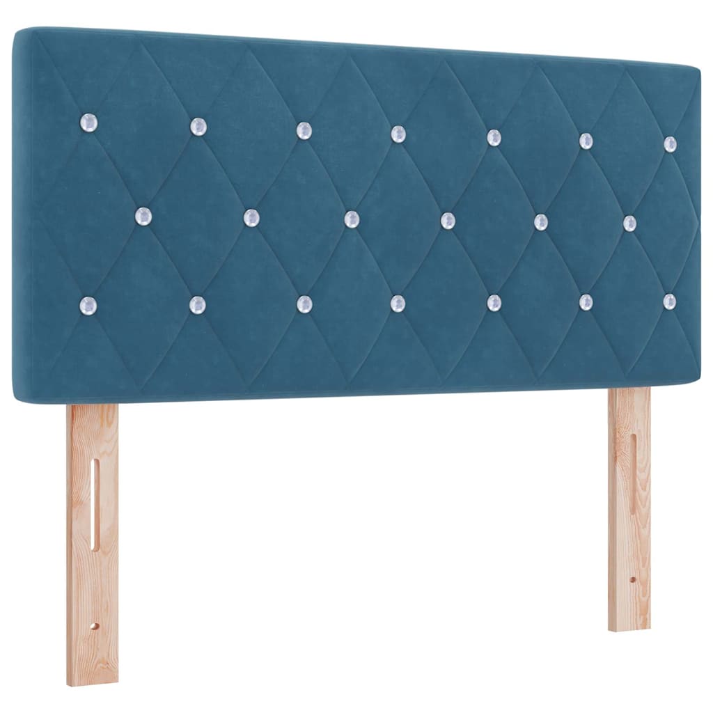 Tête de Lit en Velours Argyle Bleu foncé 100 cm Velours - XIOS