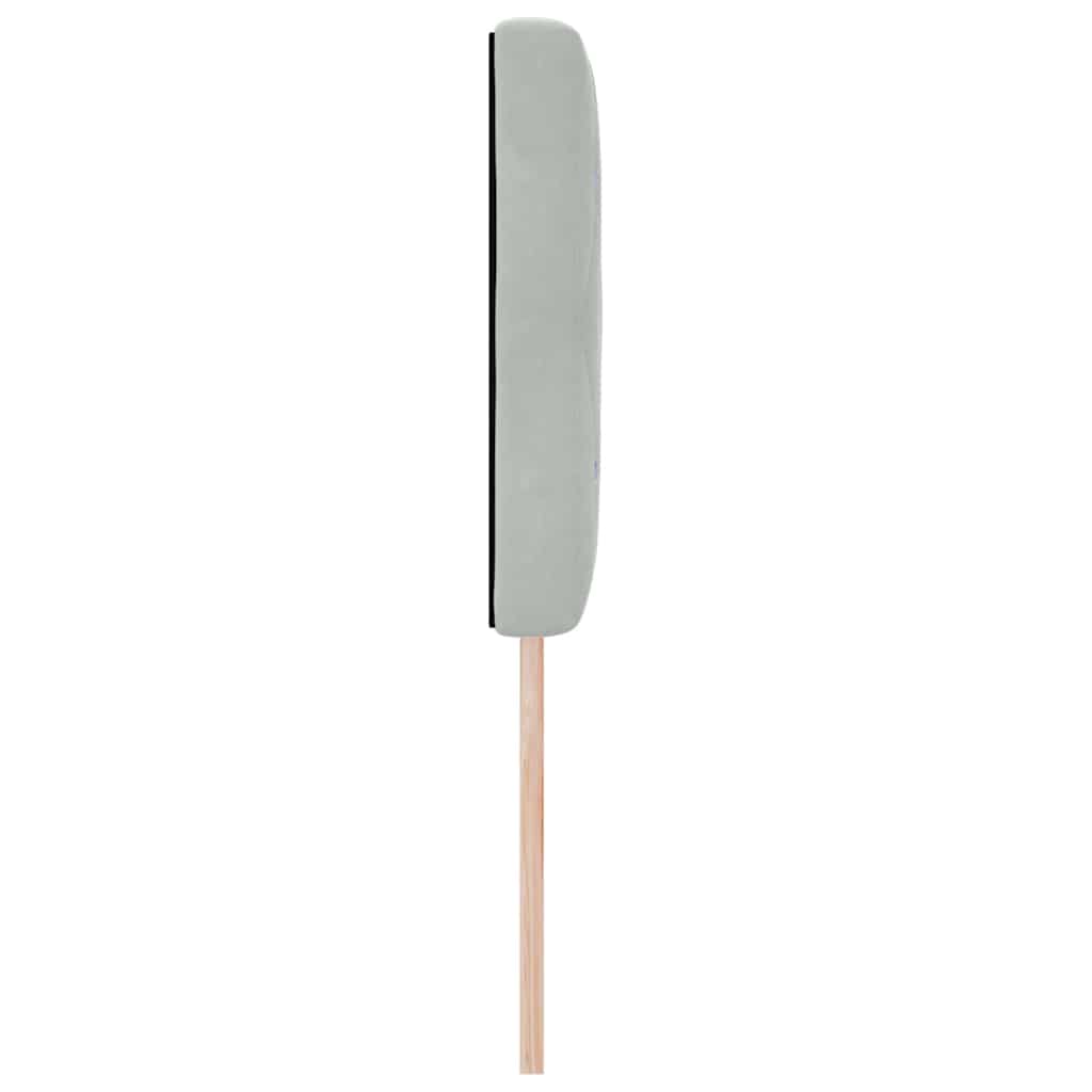 Tête de Lit en Velours Argyle Gris clair 140 cm Velours - XIOS