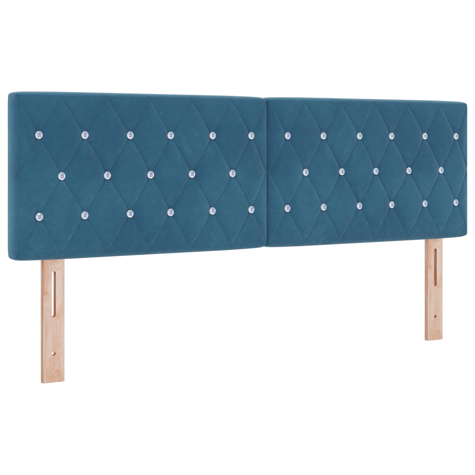 Tête de lit avec tête de lit Bleu foncé 144 cm Cuir synthétique - XIOS