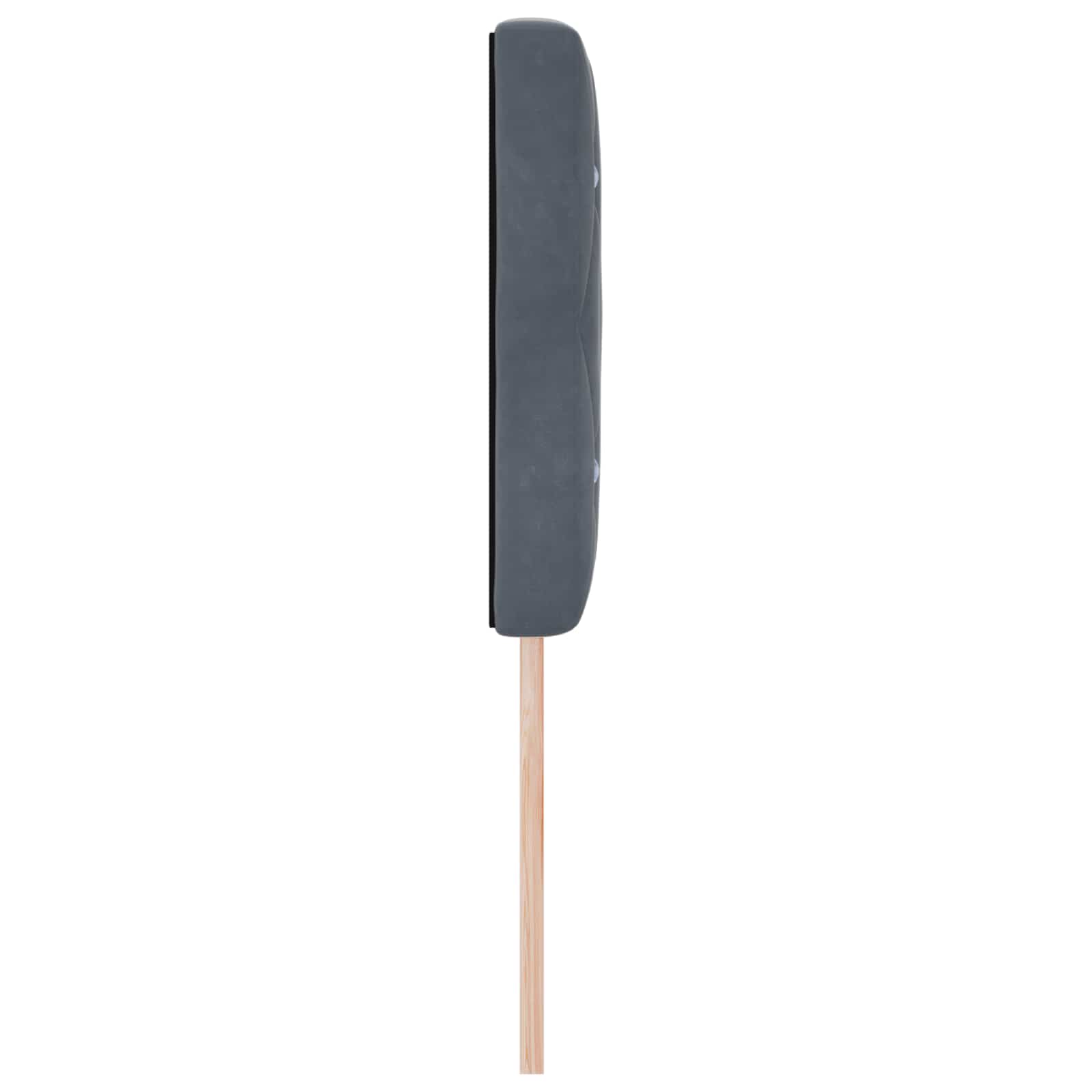 Tête de lit avec tête de lit Gris foncé 160 cm Cuir synthétique - XIOS