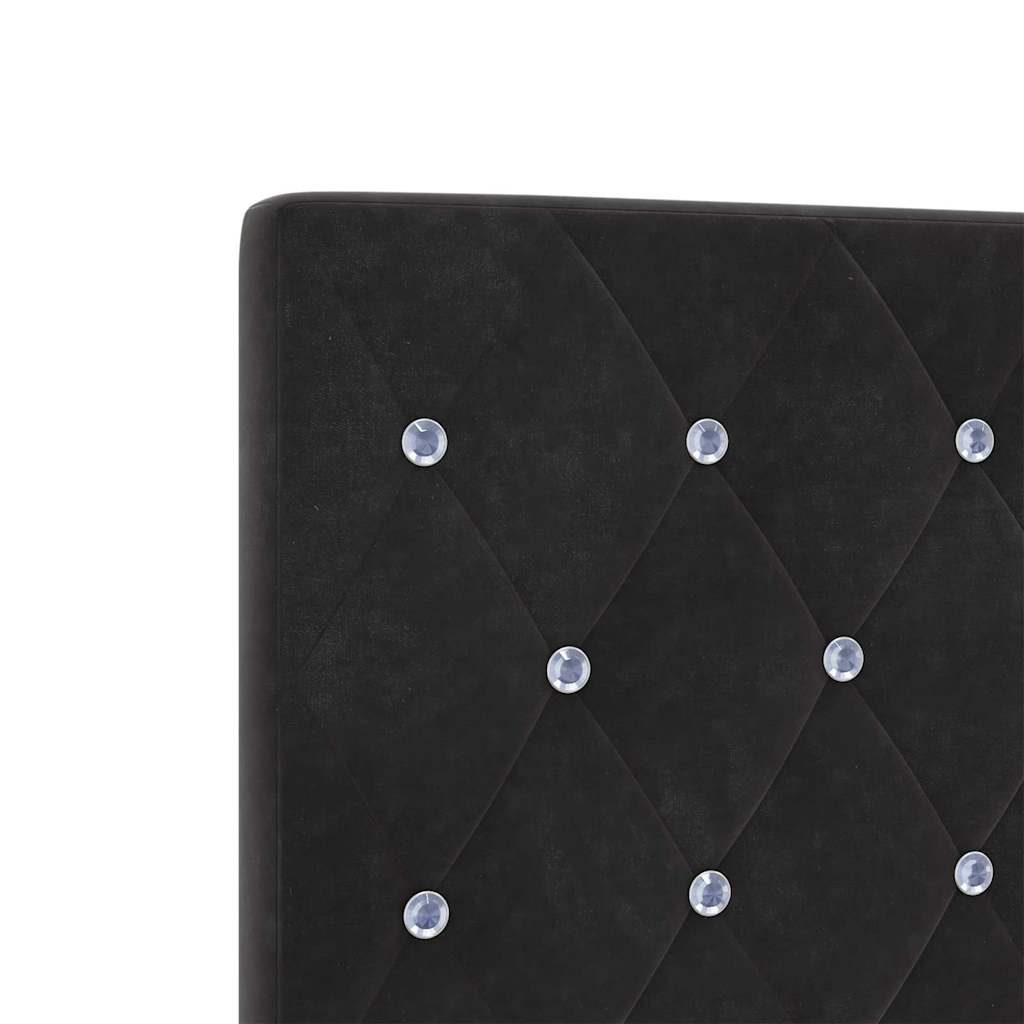 Tête de Lit en Velours Argyle Noir 160 cm Velours - XIOS