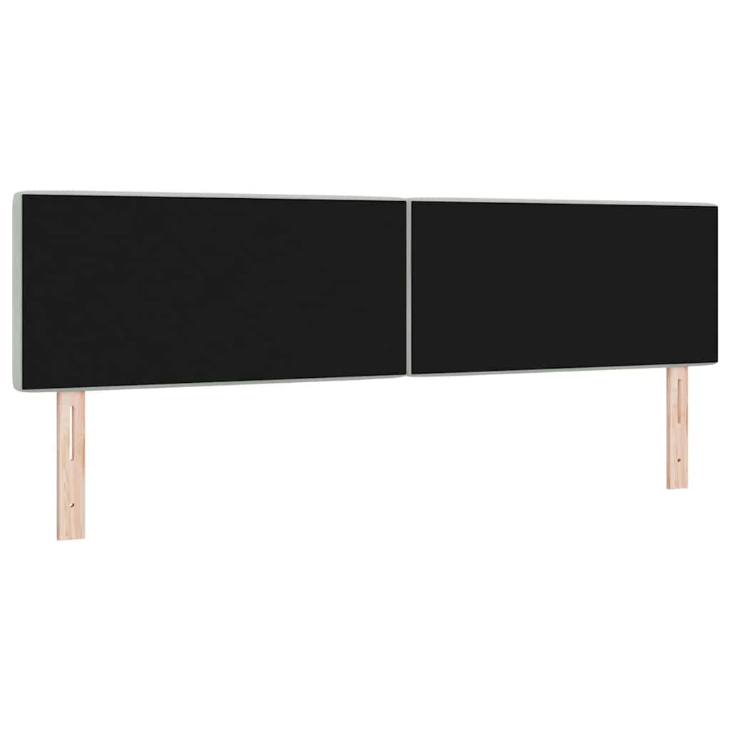 Tête de Lit en Velours Argyle Gris clair 180 cm Velours - XIOS