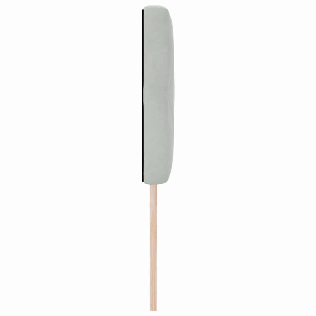 Tête de Lit en Velours Argyle Gris clair 180 cm Velours - XIOS