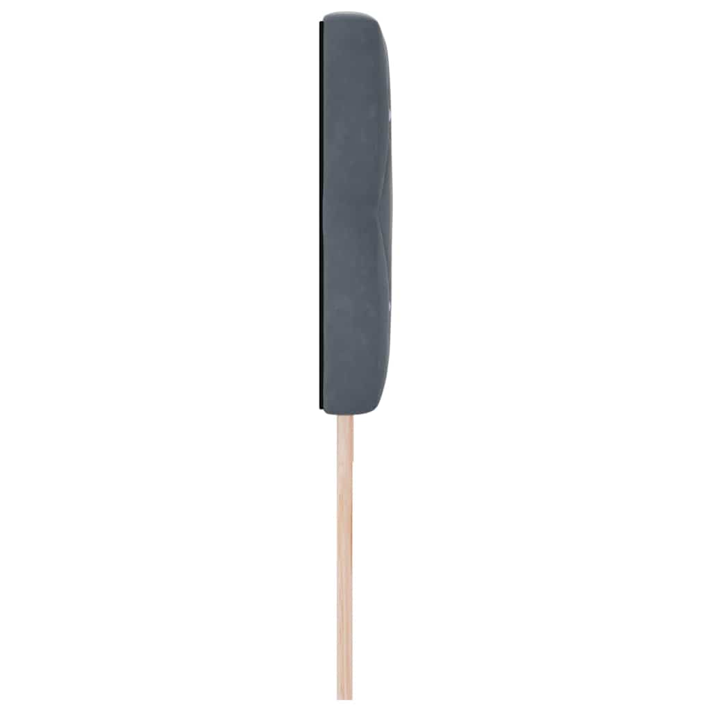 Tête de Lit en Velours Argyle Gris foncé 180 cm Velours - XIOS