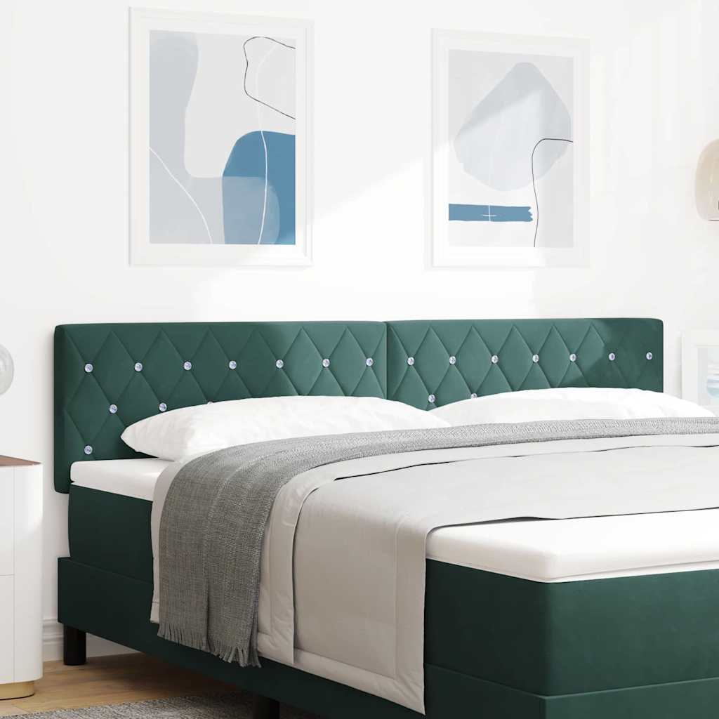 Tête de Lit en Velours Argyle Vert foncé 180 cm Velours - XIOS