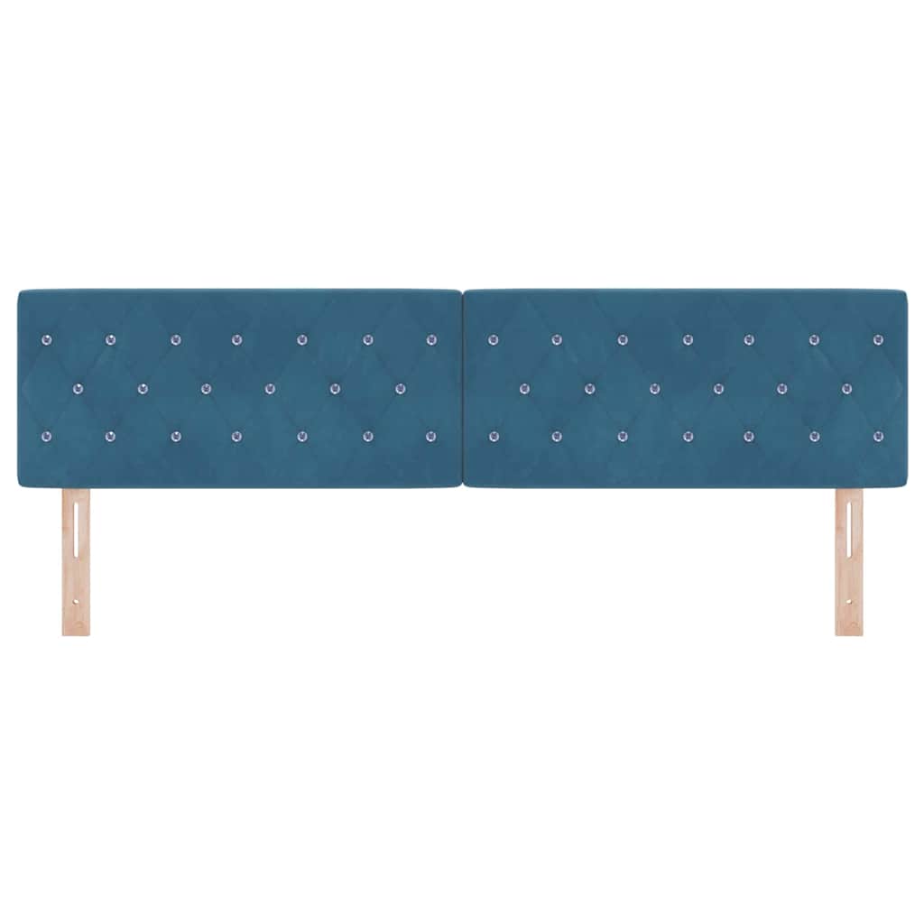 Tête de Lit en Velours Argyle Bleu foncé 180 cm Velours - XIOS