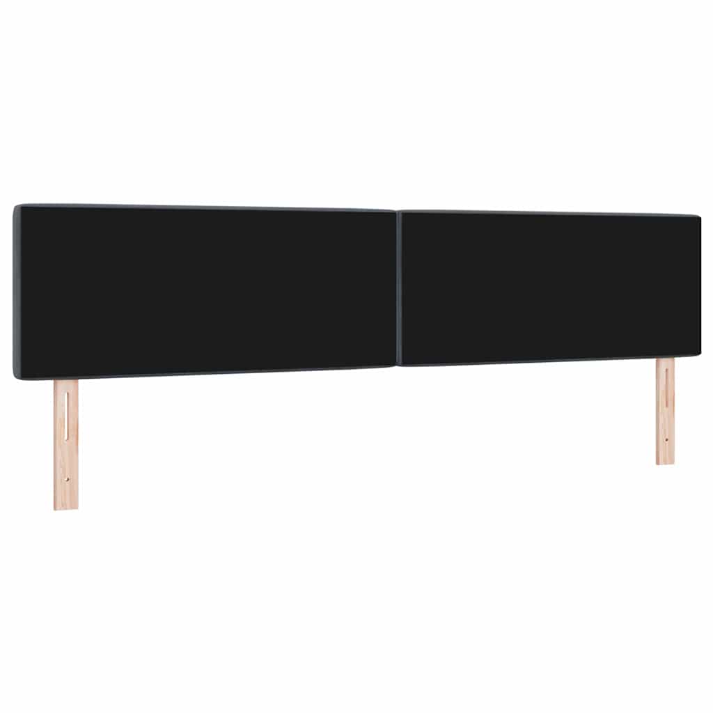 Tête de Lit en Velours Argyle Gris foncé 200 cm Velours - XIOS