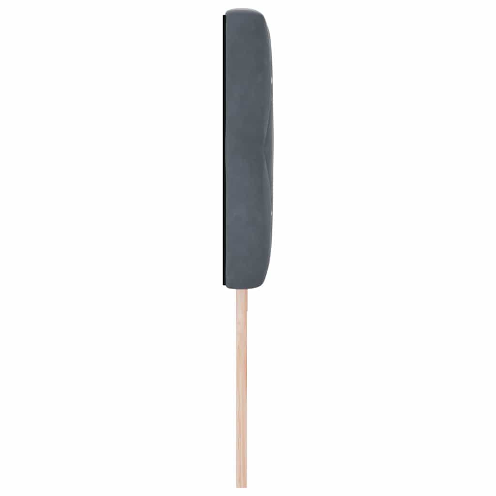 Tête de Lit en Velours Argyle Gris foncé 200 cm Velours - XIOS