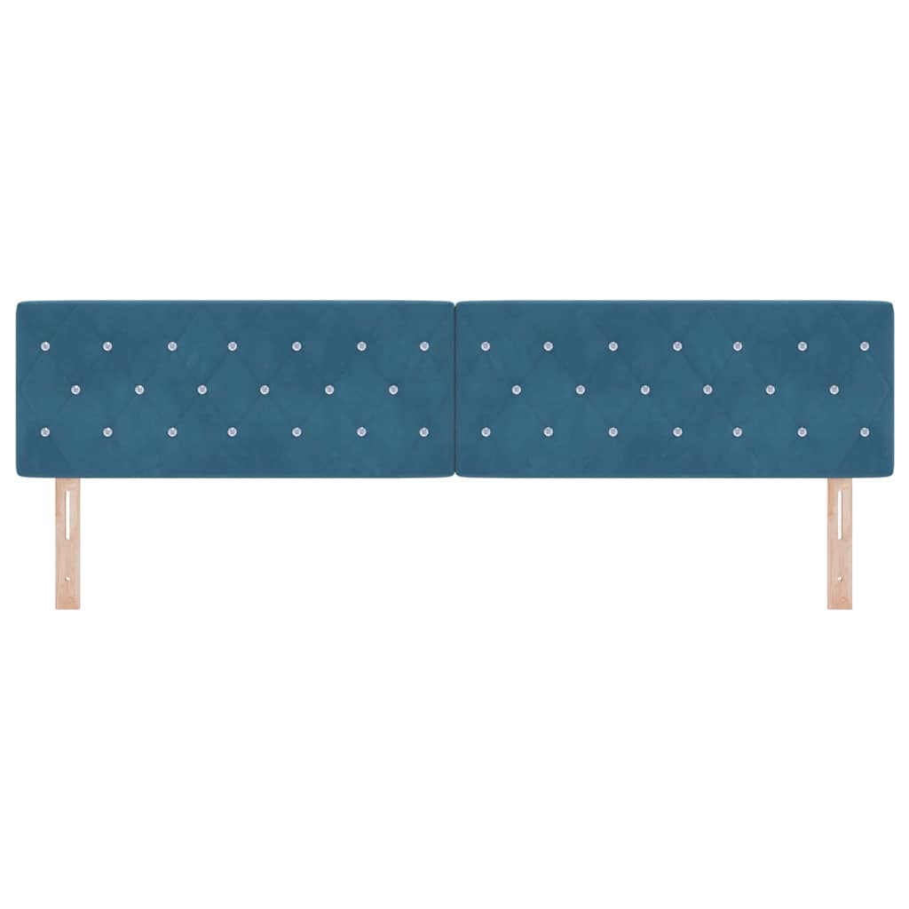 Tête de Lit en Velours Argyle Bleu foncé 200 cm Velours - XIOS