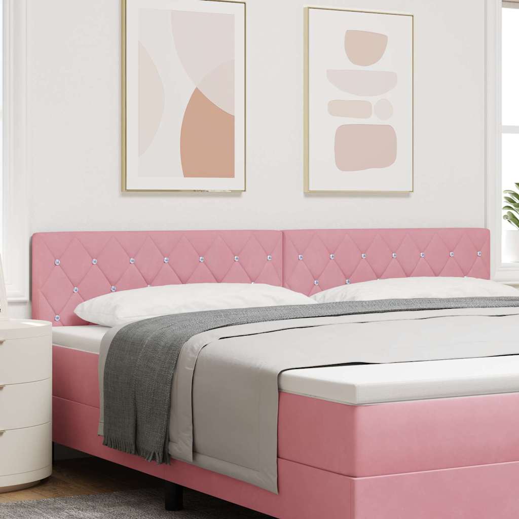 Tête de lit avec tête de lit Rose 200 cm Cuir synthétique - XIOS