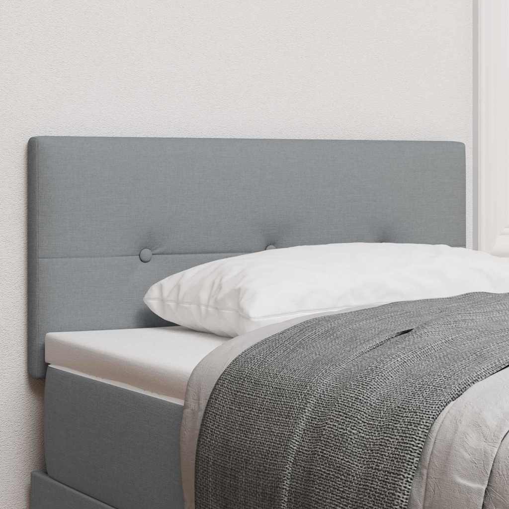 Tête de lit avec tête de lit Gris clair 90 cm tissu - XIOS