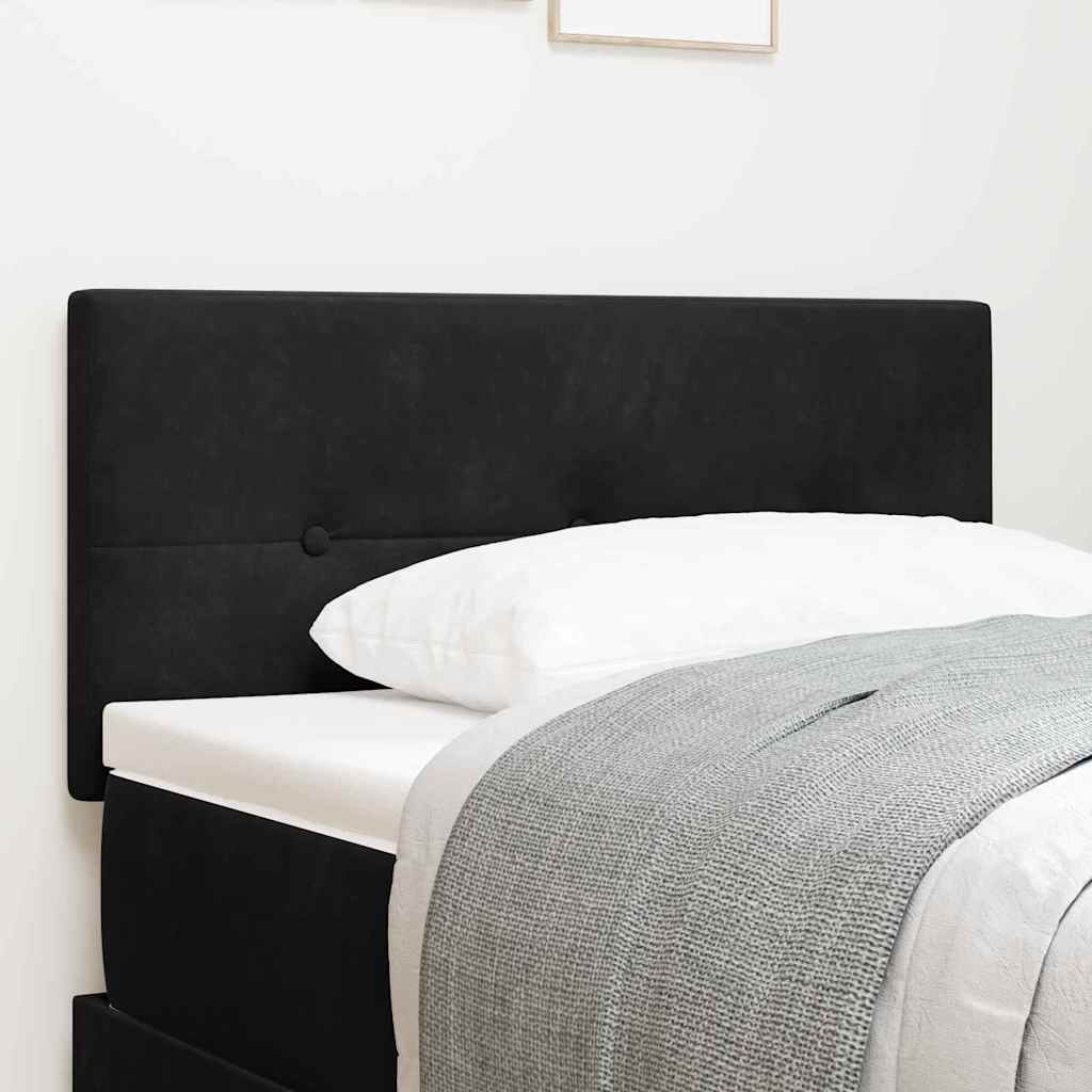 Tête de lit Montage mural avec tête de lit Noir 90 cm Velours - XIOS