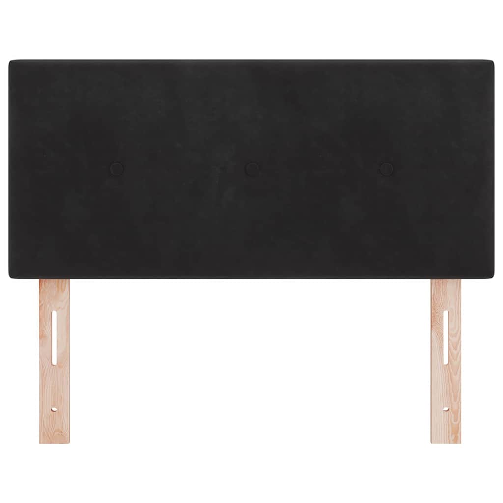 Tête de lit Montage mural avec tête de lit Noir 90 cm Velours - XIOS