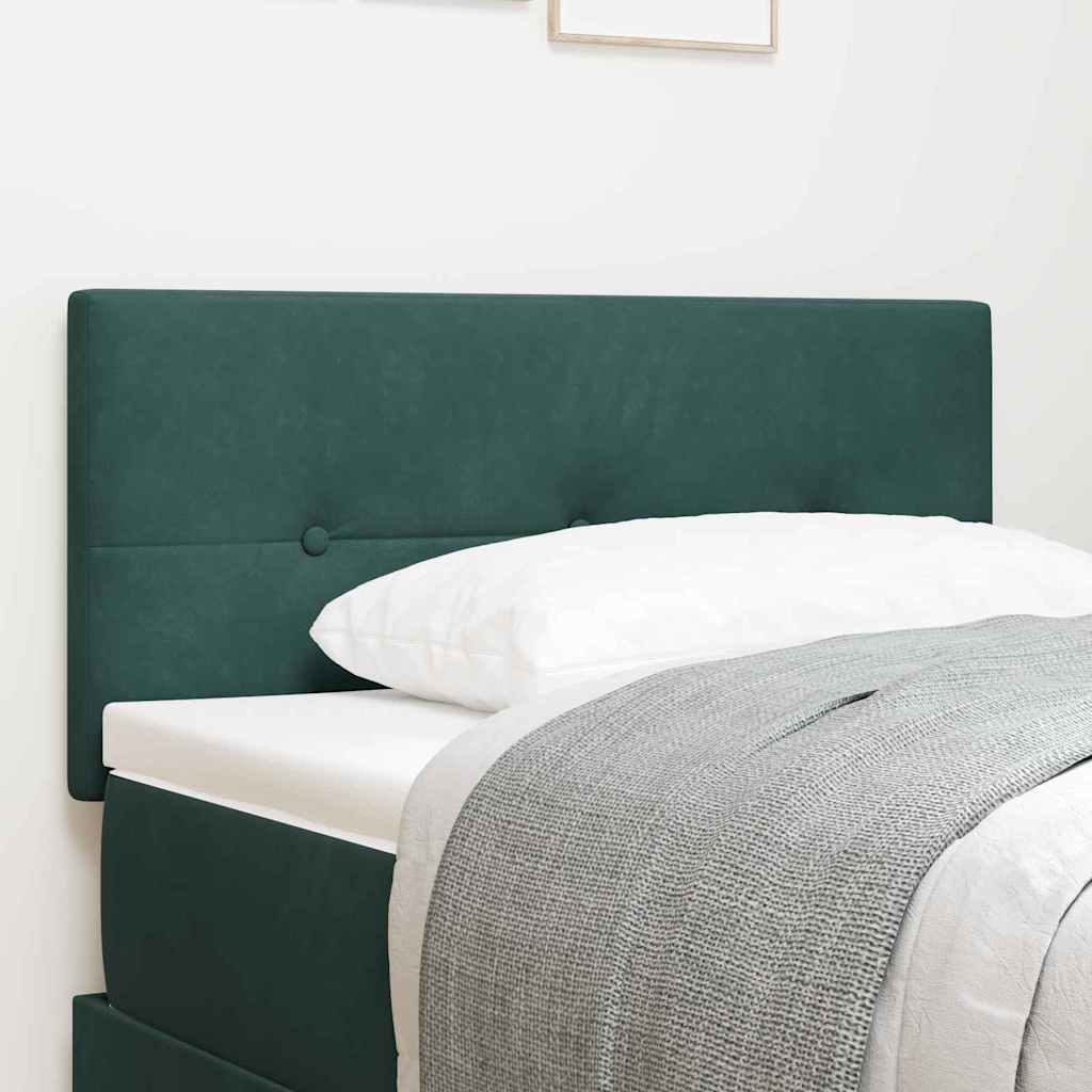 Tête de lit Montage mural Vert foncé 90 cm Velours - XIOS