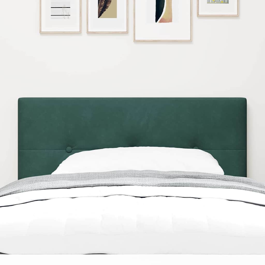 Tête de lit Montage mural Vert foncé 90 cm Velours - XIOS