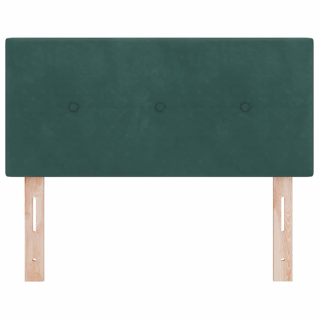 Tête de lit Montage mural Vert foncé 90 cm Velours - XIOS